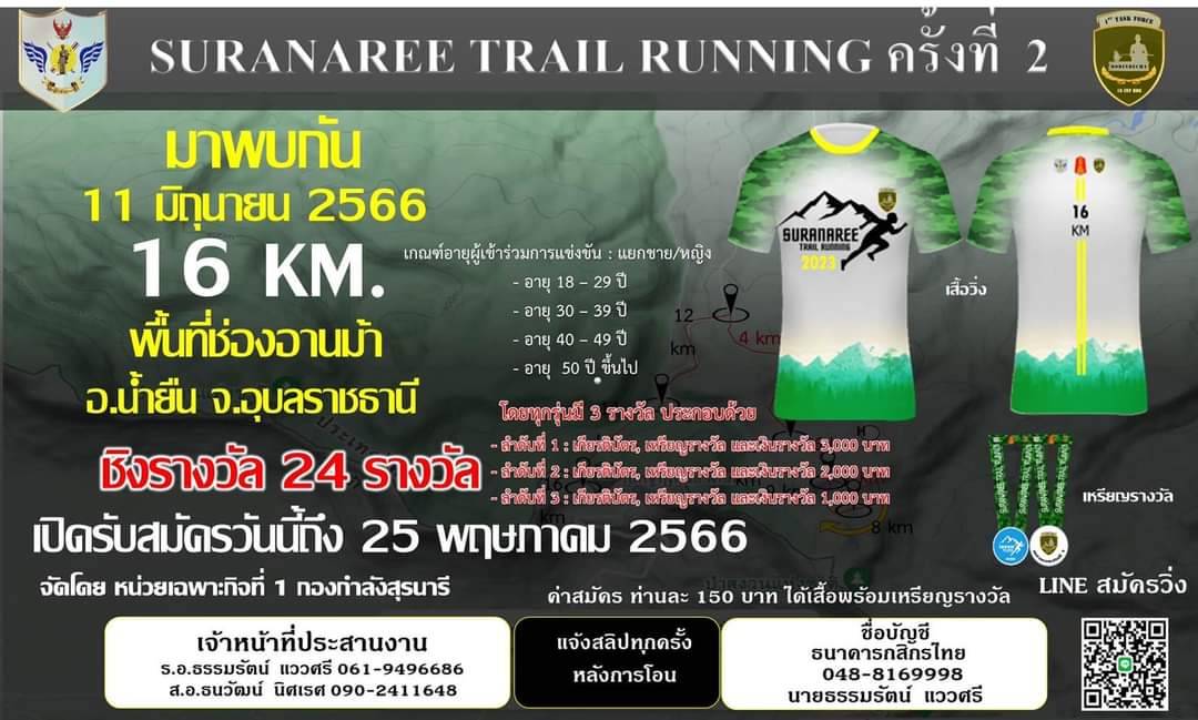SURANAREE TRAIL RUNNING ครั้งที่ 2 Shutter.run let‘s inspire ระบบ